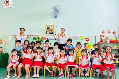 🌱Hoạt động cho trẻ mẫu giáo làm quen với tiếng Anh tại trường Mầm non Đức Thắng.